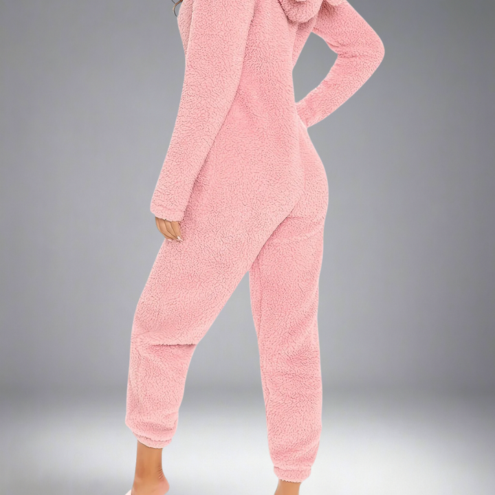 Kelsie-Plush Fleece Pyjama Jumpsuit -