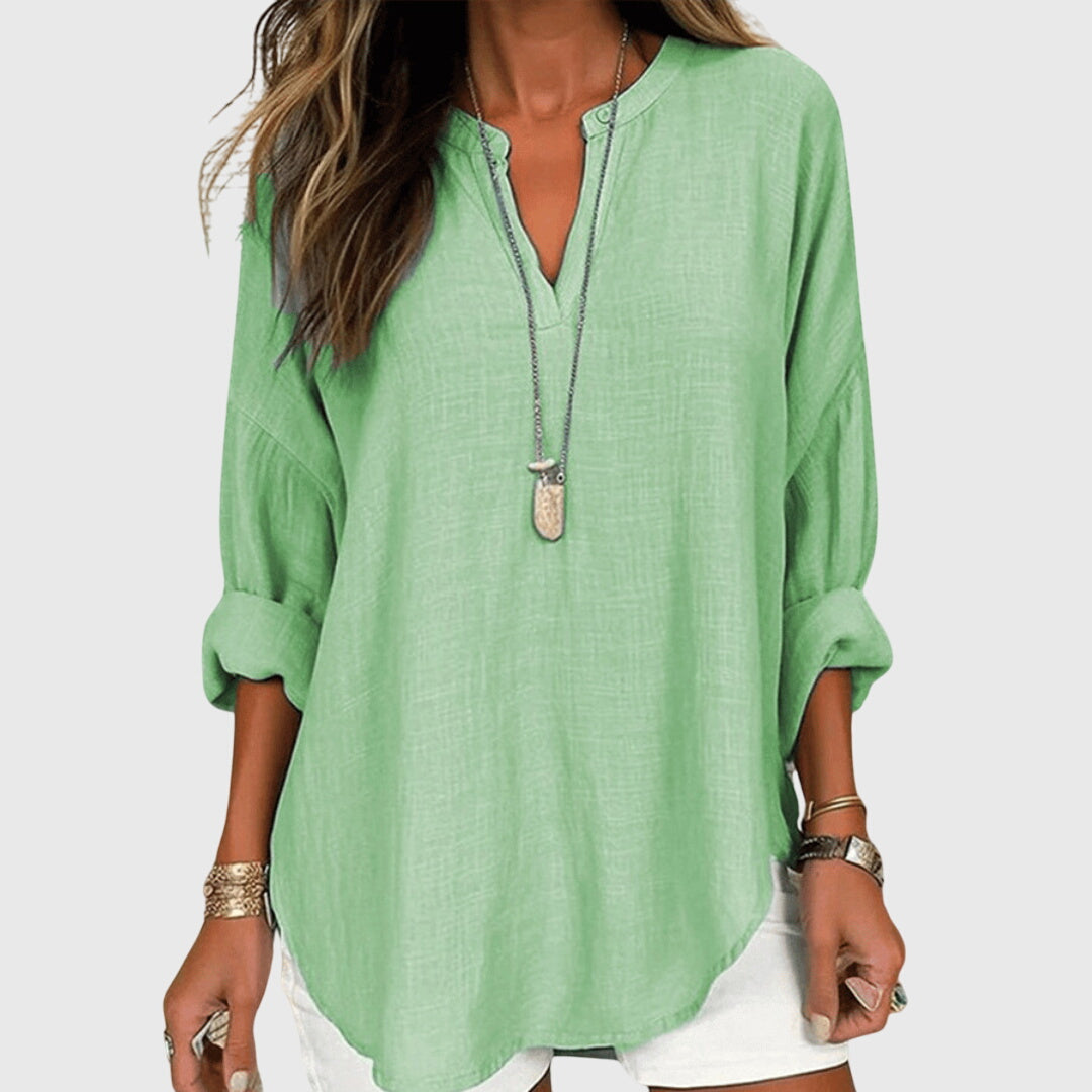Lenara™ | Elegant Flowing Beach Shirt