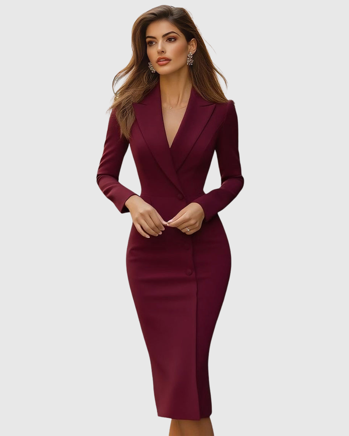 SELENEVA | ELEGANT MIDI DRESS