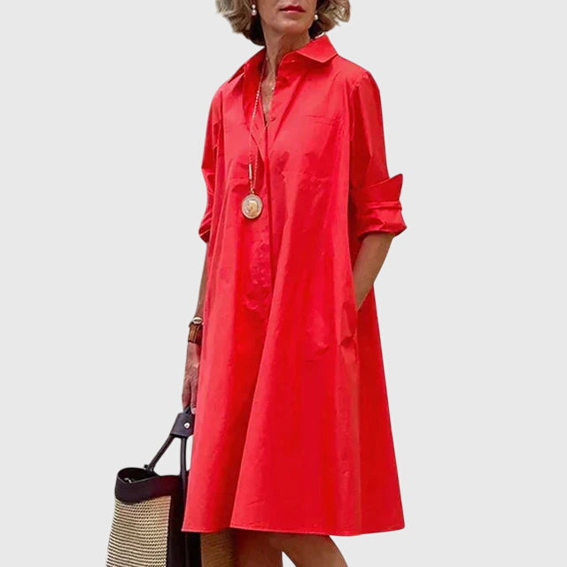 Paige™ - Elegantti Mekko Taskuilla