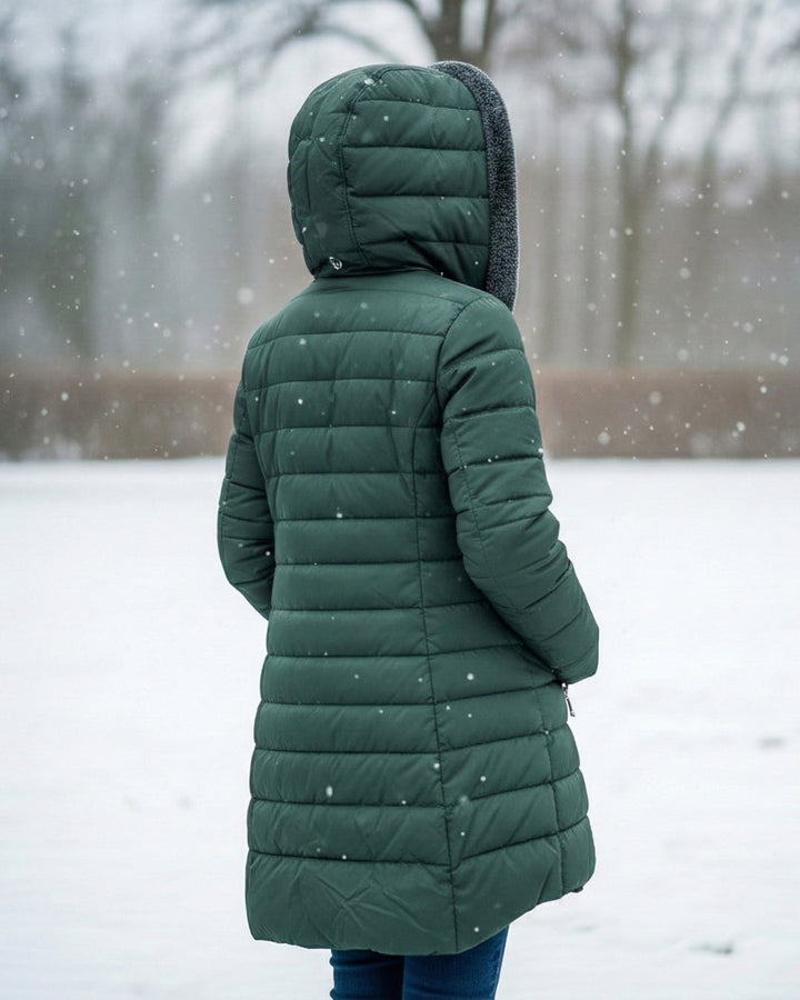 Chiara | Fleece-vuorattu Puffer-takki