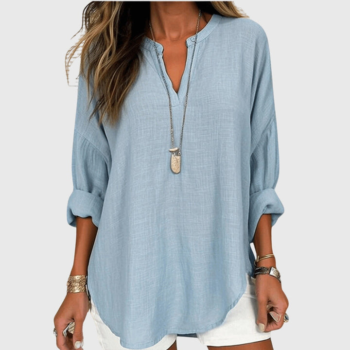 Lenara™ | Elegant Flowing Beach Shirt