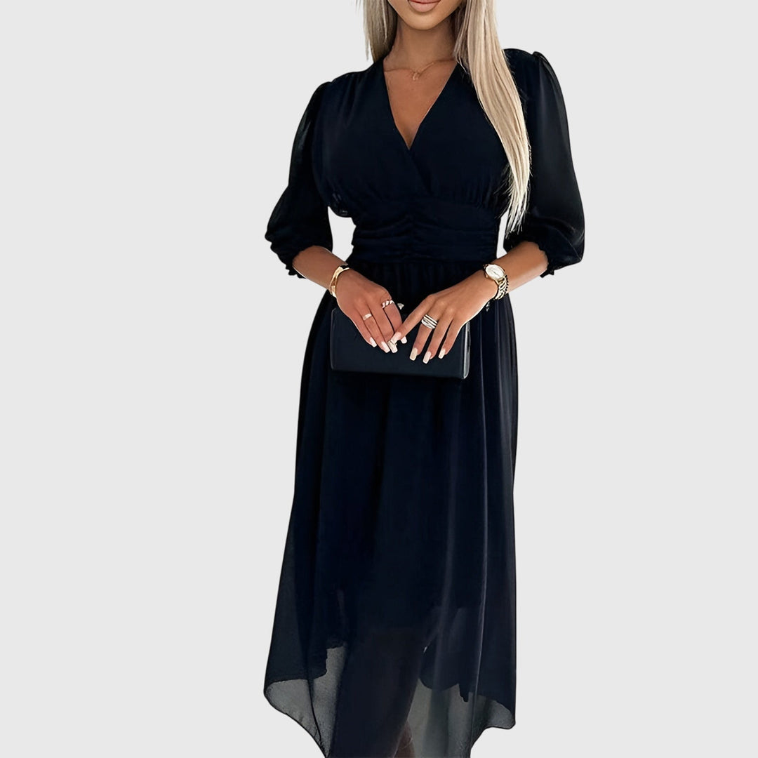 Chloe™ | Lightweight Silk Chiffon Dress