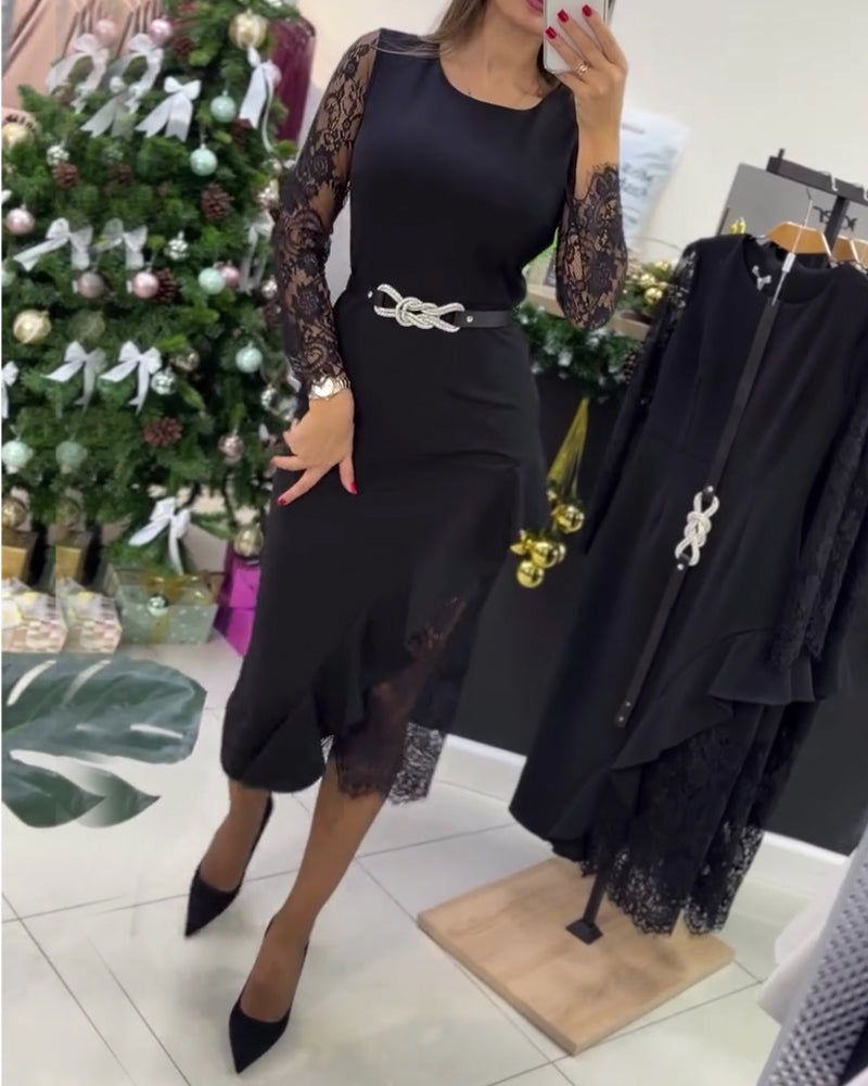 Women's Patchwork Lace Dress