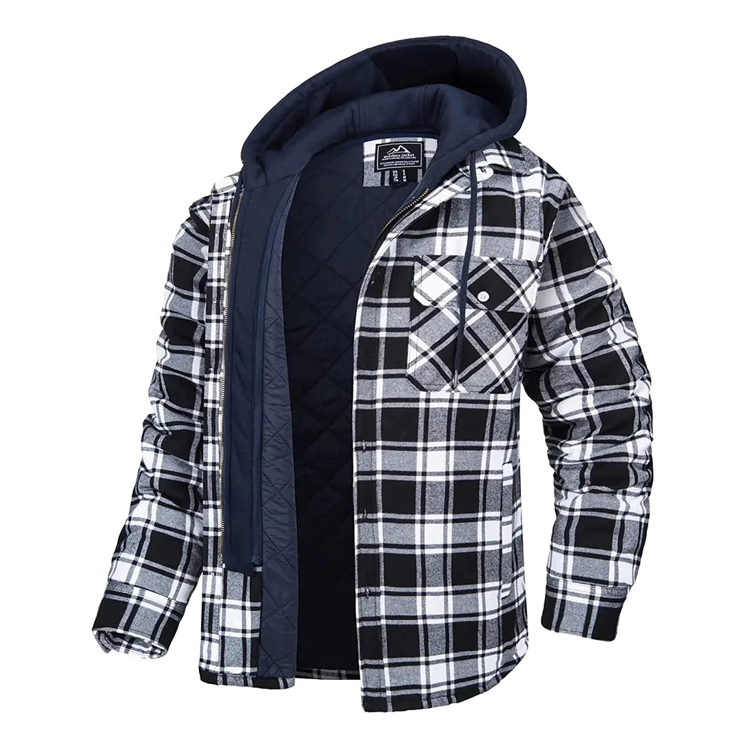Joel | Checked Hoodie Jacket