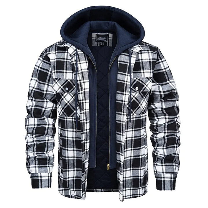 Joel | Checked Hoodie Jacket