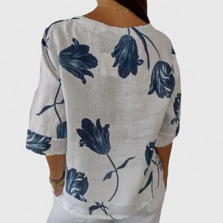 Isabel | Elegant Floral Blouse