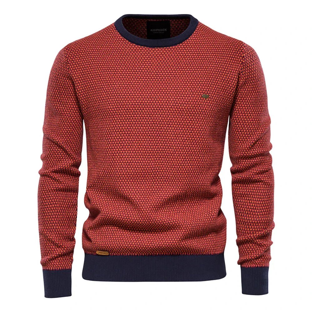 Vincent | Men's Sweater with Diamond Pattern