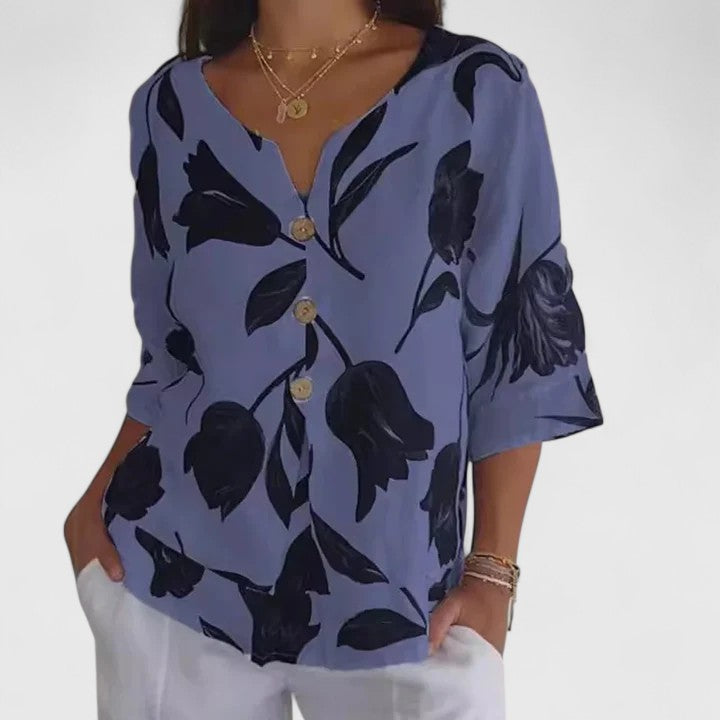 Isabel | Elegant Floral Blouse