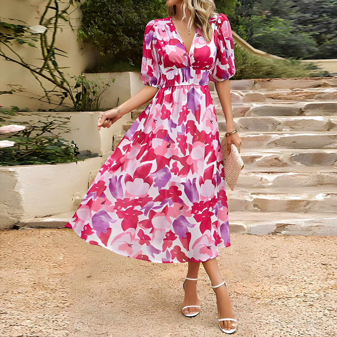 Bliss – Floral Print Maxi Dress