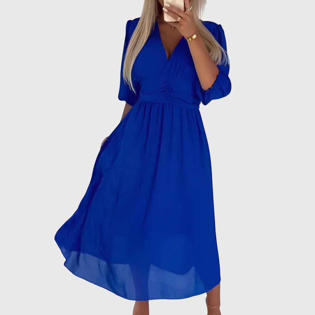 Chloe™ | Lightweight Silk Chiffon Dress