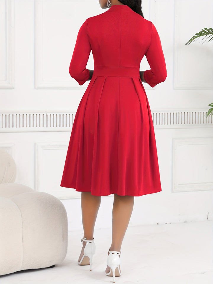 OLIVIA NARUVAHENGEN MIDI DRESS